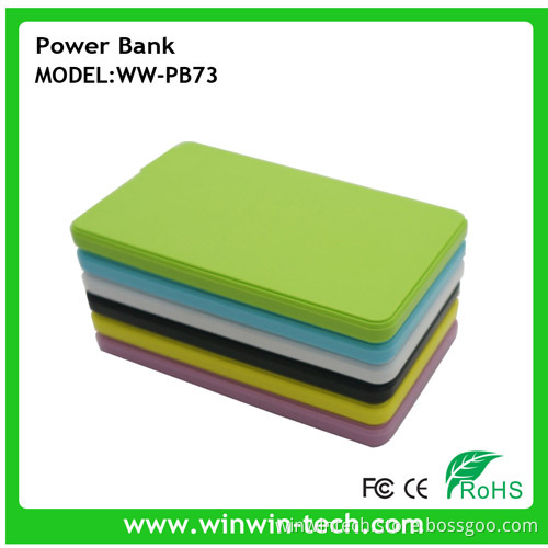 Portable 2200 mAh Credit Card Power Bank Charger